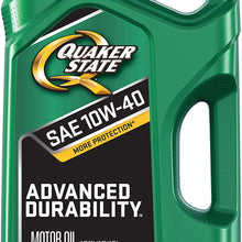 Quaker State Advanced Durability Conventional 10W-40 Motor Oil (5-Quart, Case of 3)