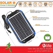 SUNER POWER 12V Solar Car Battery Charger & Maintainer - Portable 8W Solar Panel Trickle Charging Kit for Automotive, Motorcycle, Boat, Marine, RV, Trailer, Powersports, Snowmobile, etc.