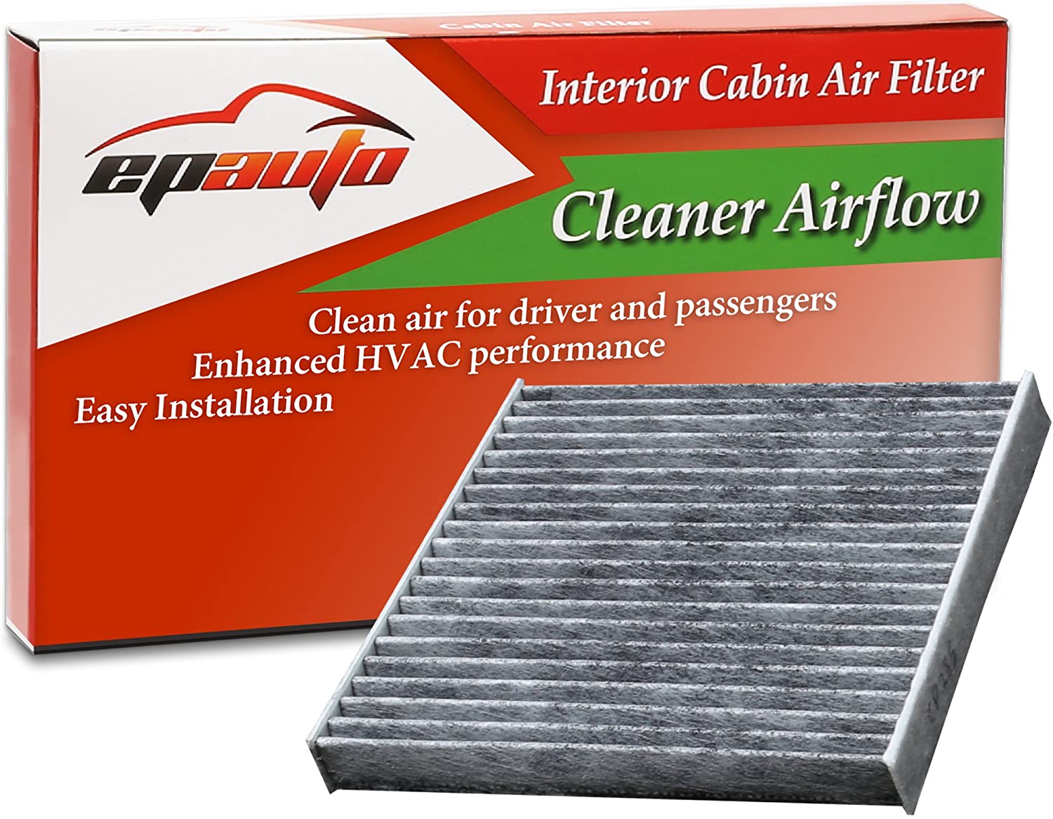 EPAuto CP285 (CF10285) Replacement for Toyota/Lexus/Scion/Subaru Premium Cabin Air Filter includes Activated Carbon