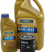 Blau J1A5058-A Motor Oil Change Kit - Compatible with 1998-01 Audi A4 w/ 6 Cylinder 2.8L Engine - 5w40