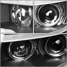 DNA Motoring HL-COMPASSLL-BK Black Housing Amber Signal Projector Headlights With LED DRL For 11-13 Compass