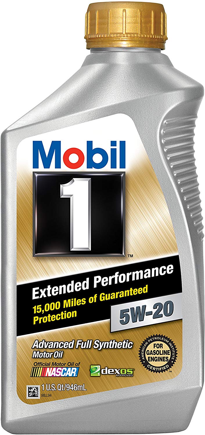 Mobil 1 (102989-6PK Extended Performance 5W-20 Motor Oil - 1 Quart, (Pack of 6)