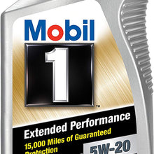 Mobil 1 (102989-6PK Extended Performance 5W-20 Motor Oil - 1 Quart, (Pack of 6)