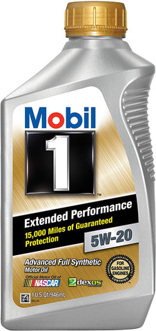 Mobil 1 (102989-6PK Extended Performance 5W-20 Motor Oil - 1 Quart, (Pack of 6)