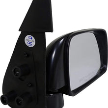 Dorman 955-450 Passenger Side Manual Door Mirror - Folding for Select Toyota Models, Black