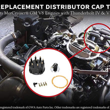 Replacement Distributor Cap Tune Up Kit - Compatible with Mercruiser GM V8 Engines with Thunderbolt IV, V HEI Ignition System - Replaces 187523, 805759Q3, 805759T3, 815407A2 - Rotor, Cap, Gasket