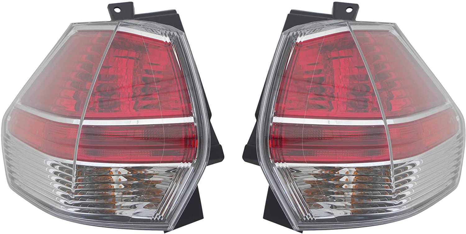 Epic Lighting OE Style Replacement Rear Brake Tail Light Assembly Compatible with 2014-2016 Rogue [ NI2805102 265504BA0A ] Right Passenger Side RH