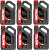 Motul 104092 Set of 6 7100 4T 10W-40 Motor Oil 1-Gallon Bottles