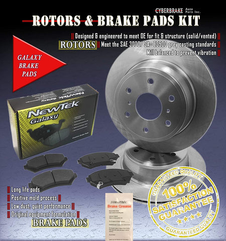 DK1604-5 Rear Brake Rotors and Ceramic Pads