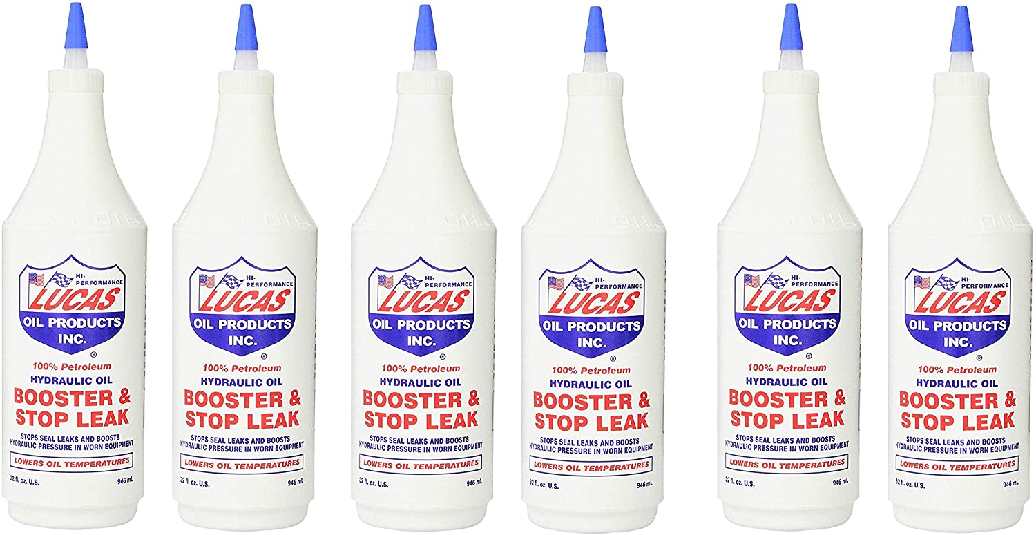 Lucas Oil 10019 Hydraulic Oil Booster and Stop Leak - 32 oz. (32 Ounce (Pack of 6))