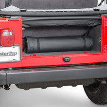 MasterTop 13100301 |Jeep Wrangler Soft Protect Window Roll Bag For Soft Top Windows When Zipped-out of Top|Black Vinyl|1976-2018 Jeep CJ, YJ, TJ & JK Wrangler|Stores Behind Rear Seat or on Roll Bar