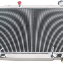 OzCoolingParts 2 Row Core All Aluminum Radiator for 2003-2007 04 05 06 Nissan Murano SL SE S V6 3.5L Oil Cooler