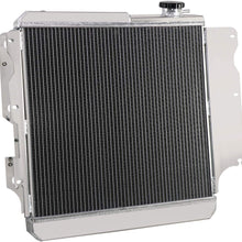 Tiziri 3 Row Core All Aluminum Radiator 87-06 for Jeep Wrangler Radiator for Jeep Wrangler YJ TJ 1987-2006 88 89 90 91 92 93 94 95 96 97 98 99 00 01 02 03 04 05 2.4L 2.5L 4.0L 4.2L, L4 L6