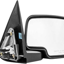 Passenger Side Mirror for Chevy Avalanche Chevy Silverado GMC Sierra 1500 2500 HD 3500 (1999 2000 2001 2002) Right Chrome Non-Heated Power Operated Folding Outside Rear View Replacement Door Mirror