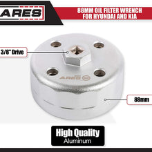 ARES 56026 - Llave de filtro de aceite de 3.543 in para Land Rover - 3/8 pulgadas - quitar fácilmente los filtros de aceite en vehículos Land Rover y Range Rover