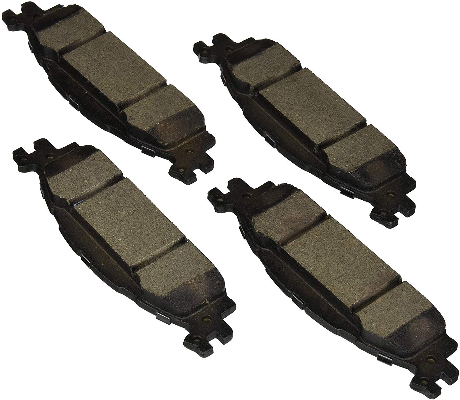 Bosch BE1508H Blue Disc Brake Pad Set with Hardware for Select Ford Explorer, Flex, Taurus and Lincoln MKS, MKT - FRONT