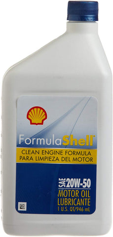 Formula Shell Conventional 20W-50 Motor Oil (1 Quart, Case of 12)