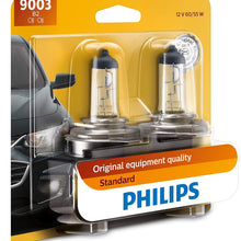 Philips 9003B2 Standard Halogen Replacement Headlight Bulb, 2 Pack