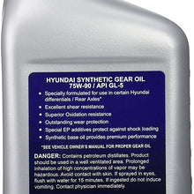 Genuine Hyundai Fluid 00232-19037 75W-90 Synthetic Gear Oil - 1 Quart