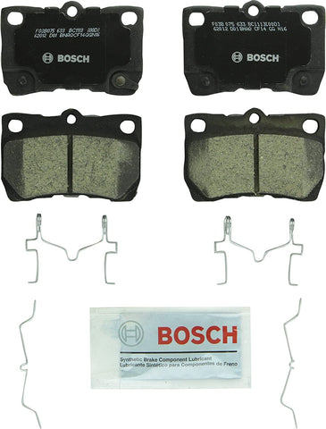 Bosch BC1113 QuietCast Premium Ceramic Disc Brake Pad Set For: Lexus GS300, GS350, GS430, GS450h, GS460, IS250, IS350, Rear