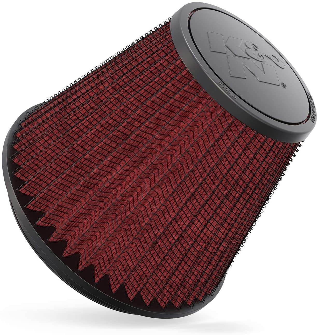 K&N Universal Clamp-On Air Filter: High Performance, Premium, Washable, Replacement Filter: Flange Diameter: 6 In, Filter Height: 6 In, Flange Length: 0.625 In, Shape: Round Tapered, RF-1048