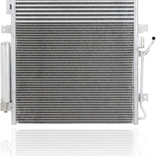 A/C Condenser - Pacific Best Inc For/Fit 3664 Dodge Nitro Jeep Liberty AT w/Transmission Oil Cooler w/Receiver & Dryer