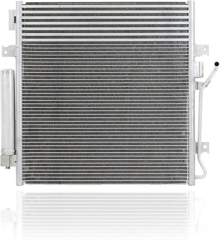 A/C Condenser - Pacific Best Inc For/Fit 3664 Dodge Nitro Jeep Liberty AT w/Transmission Oil Cooler w/Receiver & Dryer