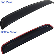 Mega Racer 35 in / 880 mm JDM Style Sun/Moon Roof Sunroof Moonroof Shade Guard Dark Smoke Tint Rain Vent Wind Deflector Auto Visor
