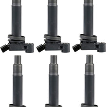 Ignition Coils for Toyota - Avalon Camry Highlander Sienna - Lexus - ES300 RX300 - V6 Compatible with C1175 UF-267-1MZFE Engine ONLY - Pack of 6
