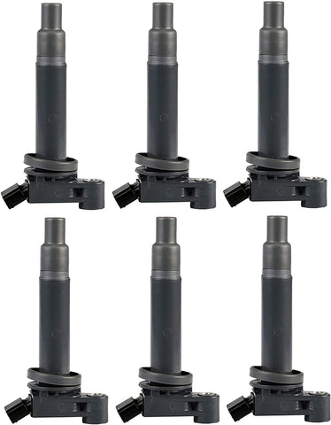 Ignition Coils for Toyota - Avalon Camry Highlander Sienna - Lexus - ES300 RX300 - V6 Compatible with C1175 UF-267-1MZFE Engine ONLY - Pack of 6