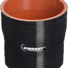 Vibrant Performance Power 2773 Hose Coupler, Silicone, 4ply Aramid Reinforced, Straight, Reducer, Transition, 3.00 in. Inlet I.D, 2.75 in. Outlet I.D, 3.00 in. Overall Length, Black, each