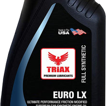 Triax Euro LX 5W-40 Full Synthetic Enhanced Performance European Car Engine Oil - Compatible with BMW LL-01, Mercedes Benz 229.5, Audi/VW 502.00, 505.01, Porsche, Ferrari (1 Quart (Pack of 6))
