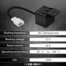 NTHREEAUTO 2 Pin LED Flasher Relay, 12V Electronic Relays for Turn Signal Bulbs Hyper Flash