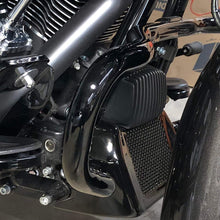 Rebacker Motorcycle Oil Cooler Cover Case with Bracket Fit for Harley Touring Road King Road Street Glide Freewheeler FLHR FLHX FLRT 2017-2020 Black