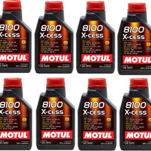 Motul 102784 Set of 8 8100 X-Cess 5W-40 Motor Oil 1-Liter Bottles