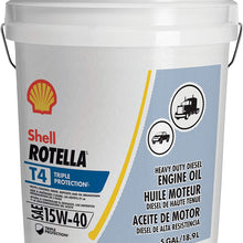 Shell Rotella T4 Triple Protection Conventional 15W-40 Diesel Engine Oil (5 Gallon Pail)