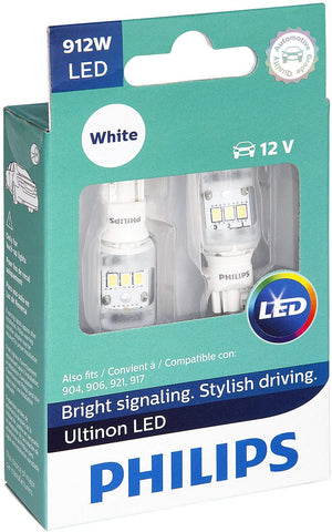 Philips 912 Ultinon LED Bulb (White), 2 Pack