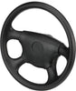SeaChoice 28510 Universal UV-Resistant 4-Spoke Marine Boat Leather Steering Wheel
