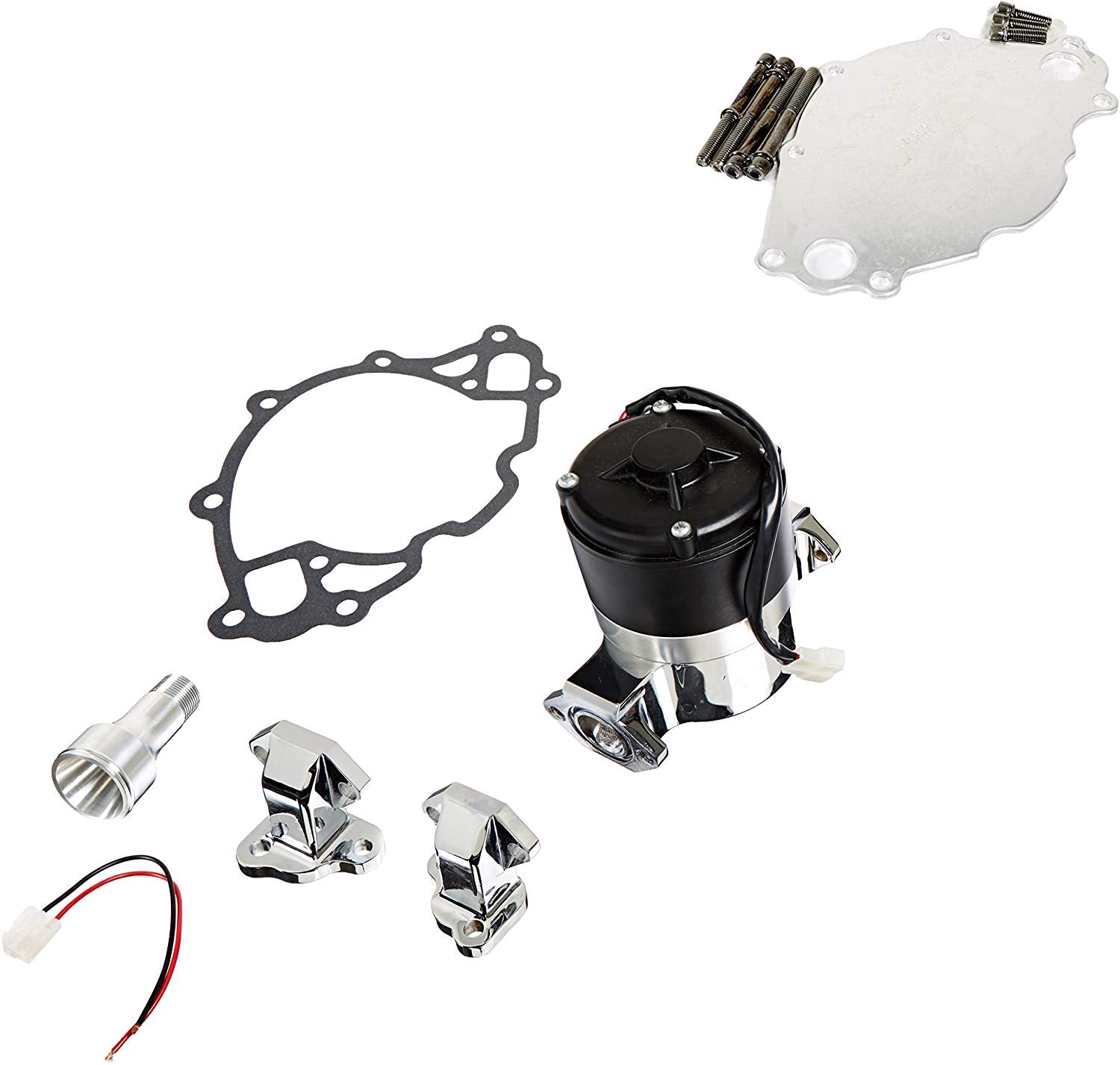 PRW 4430219 Chrome/Black Electric Racing Water Pump
