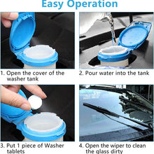 Wemk 30 Pcs Car Windshield Glass Concentrated Clean Washer Tablets, Multifunctional Effervescent Spray Cleaner Cleaning Tool, Window Cleaner, Environmental Friendly, Save Money
