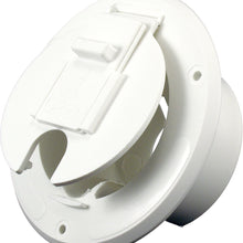 JR Products S-23-10-A White 30 Amp Round Electric Cable Hatch