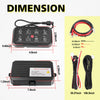 8 Gang Switch Panel, AKD Part Circuit Control Box Universal Jeep Switch Box Wiring Harness Touch Panel On Off Button for Pickup ATV UTV Truck Marine