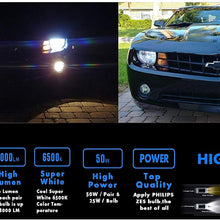 EXPERTBEAM LED Headlight Decoders Anti Flicker CANBUS Ballast Error Free Computer Warning Canceller Capacitor Wiring Harness for 2009+ Dodge, RAM, Ford, Chrysler, Chevrolet, GMC (9005/9006)