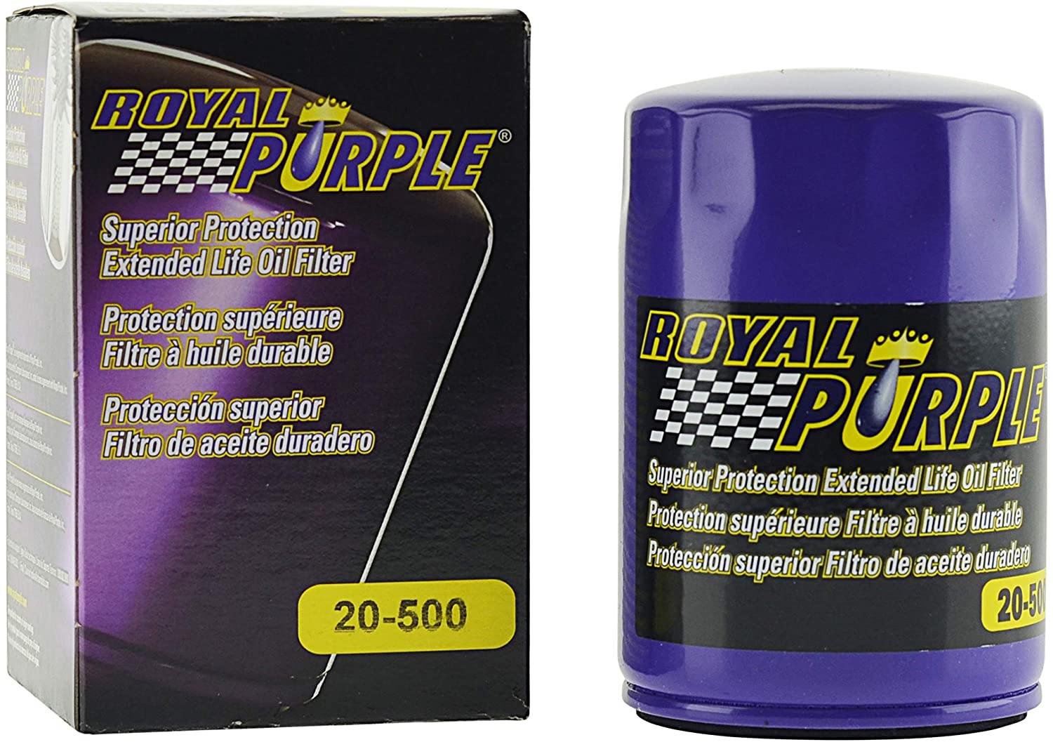 Royal Purple Extended Life Premium Oil Filter 20-500, Engine Oil Filter for Buick, Cadillac, Chevrolet, and GMC (Filter)