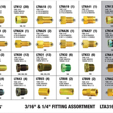 4LIFETIMELINES Fitting Assortment, Union, Adapter, 32 SKU, 3/16 Inch and 1/4 Inch Tube Nut