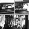 4Pcs Black Housing Clear Corner Headlight Bumper Lamps Replacement for Chevy Colorado GMC Canyon Isuzu i-Series 04-12