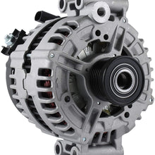 Alternator Compatible With/Replacement For BMW 128 Series 3.0 3.0L (07 08 09 10 11 12 13) 323 Series 328 Series 528 X3 (0-121-715-012, 0-121-715-112) 12-31-7-550-968 ABO0391 (IR/IF 12-V 180 Amp)