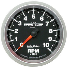 AUTO METER 3697 Sport-Comp II 3-3/8" 10000 RPM in-Dash Tachometer