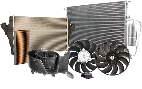 Valeo Condenser Blower Air Cooler Actuator Cabin Air Filter 2 Fans Kit For 9-3