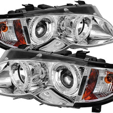 Spyder Auto PRO-YD-BMWE4602-4D-AM-BK BMW E46 3-Series 4-Door Black Halo Projector Headlight